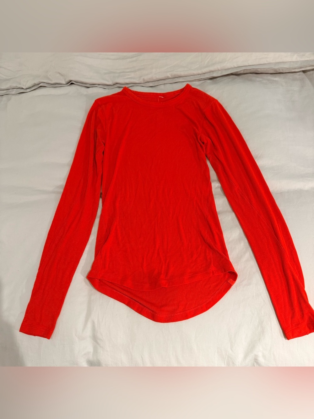 lululemon athletica Long Sleeve Crew Top - bright orange
